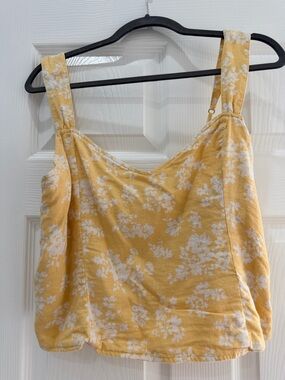 Floral Cropped Sweetheart Tank